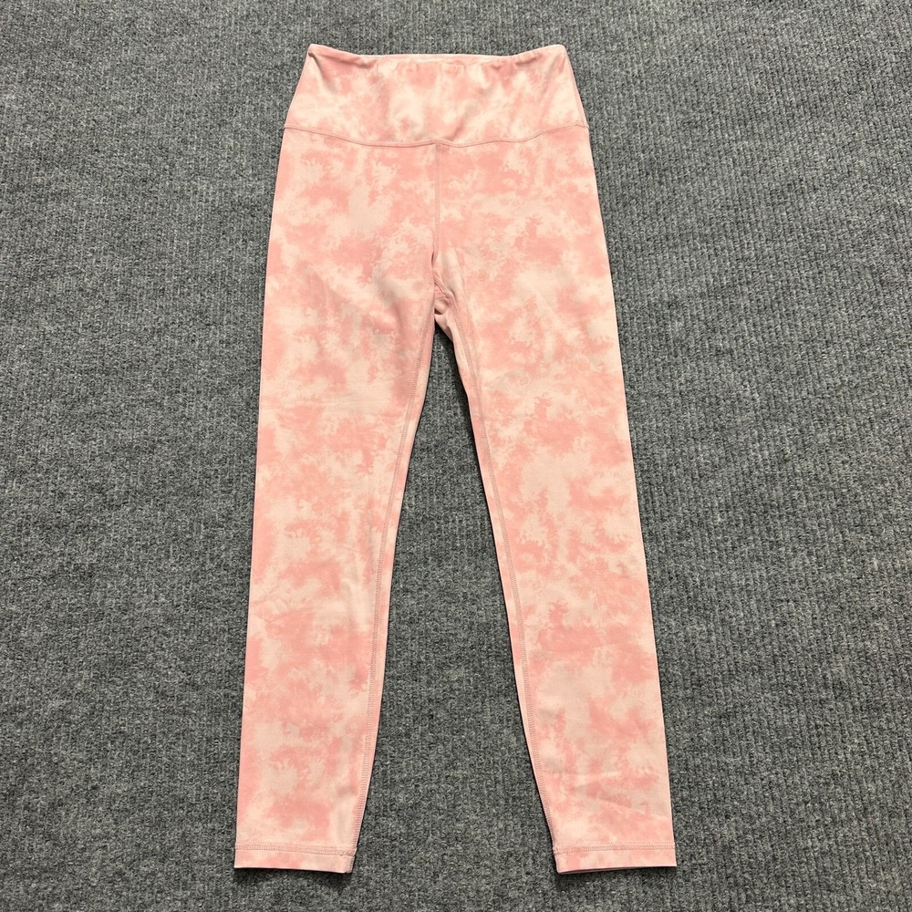 Allfenix Womens Leggings Size S Small Pink Tie Dye Pull On Stretch Activewear